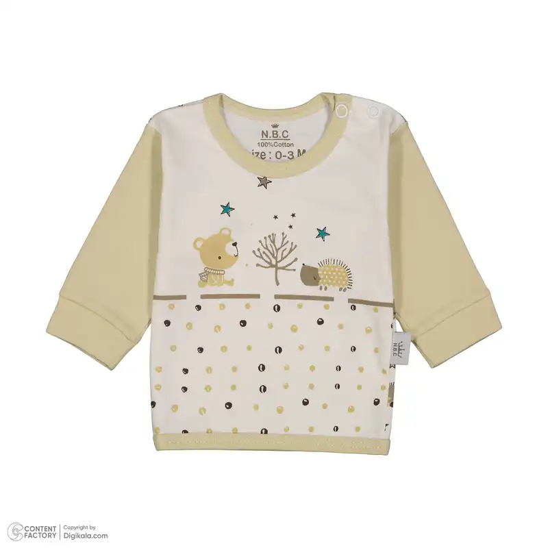 ست تی شرت و شلوار نوزادی ان بی سی مدل W07