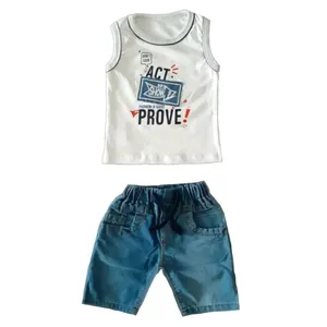 ست تاپ و شلوارک نوزادی کد 654