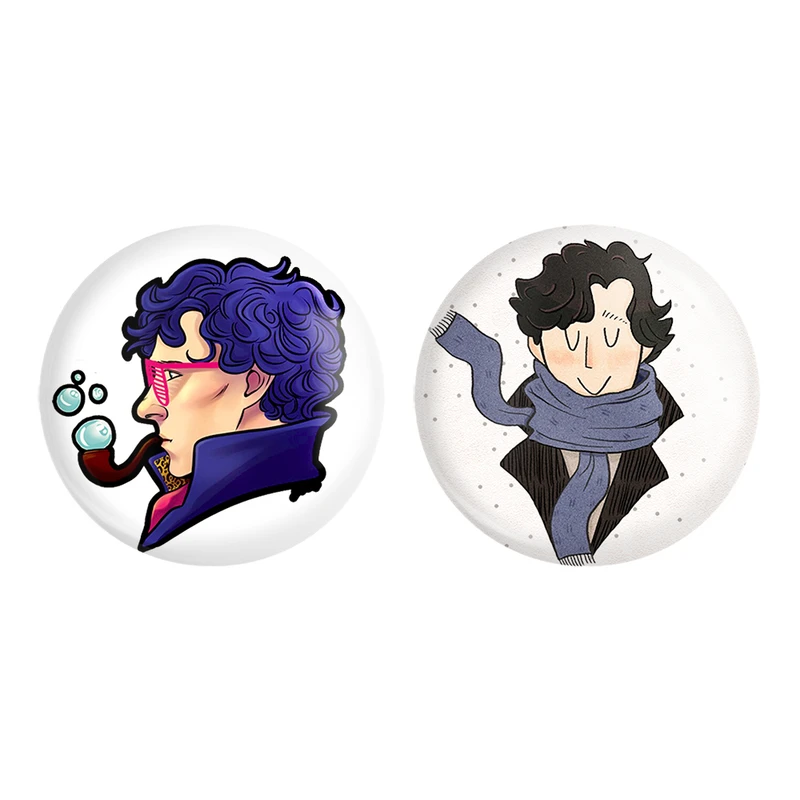 مگنت خندالو طرح شرلوک هولمز کد 1015910160 مجموعه 2 عددی