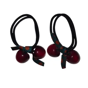 کش مو زنانه مدل گیلاسی بسته 2 عددی