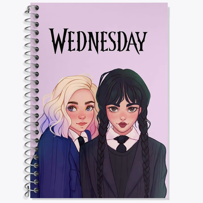 دفتر لغت 50 برگ خندالو مدل سریال ونزدی Wednesday کد 25207