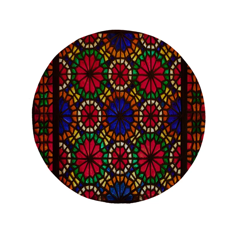 پادری مدل دایره طرح سنتی کد 5802 سایز 90 × 90 سانتی متر 