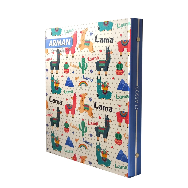 دفتر کلاسوری 100 برگ آرمان مدل lama