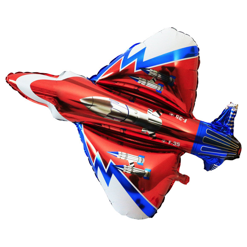 بادکنک فویلی لاکی بالونز مدل هواپیما مدل جنگنده کد 1170