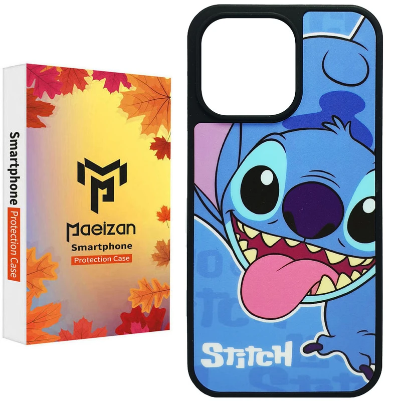 کاور پاییزان مدل Blue Stitch طرح لاکچری مناسب برای گوشی موبایل اپل IPhone 15 Pro Max