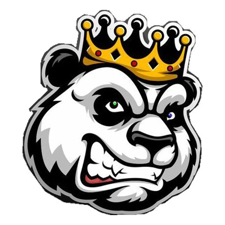 استیکر پارچه و لباس پاد آفرین مدل پاندا کینگ کد 3144