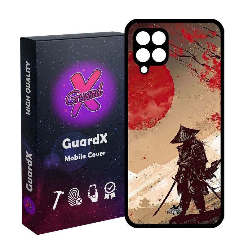 کاور گارد ایکس طرح سامورایی مدل Glass10606 مناسب برای گوشی موبایل سامسونگ Galaxy A12/M12/F12