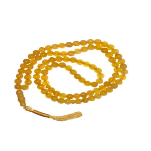 تسبیح مدل عقیق زرد و شرف شمس