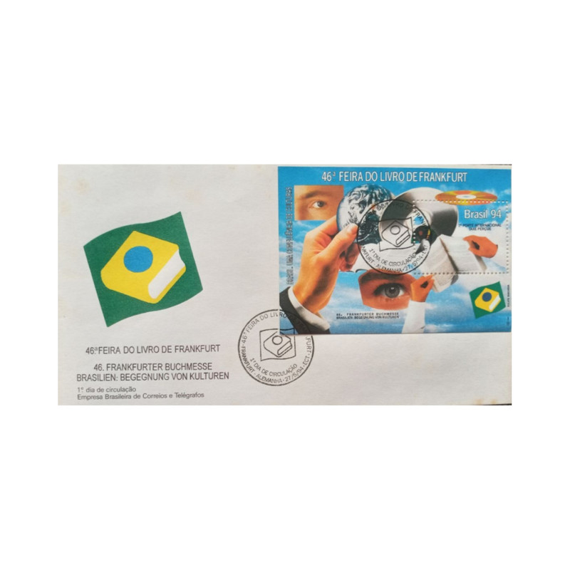 تمبر یادگاری مدل پاکت مهر روز برزیل 