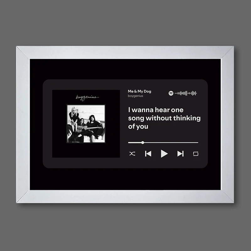 تابلوی مدل تابلوی موزیکال طرح Me & My Dog by boygenius