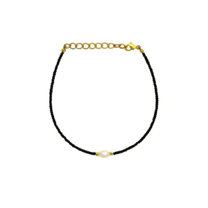 پابند زنانه مدل مروارید پرورشی