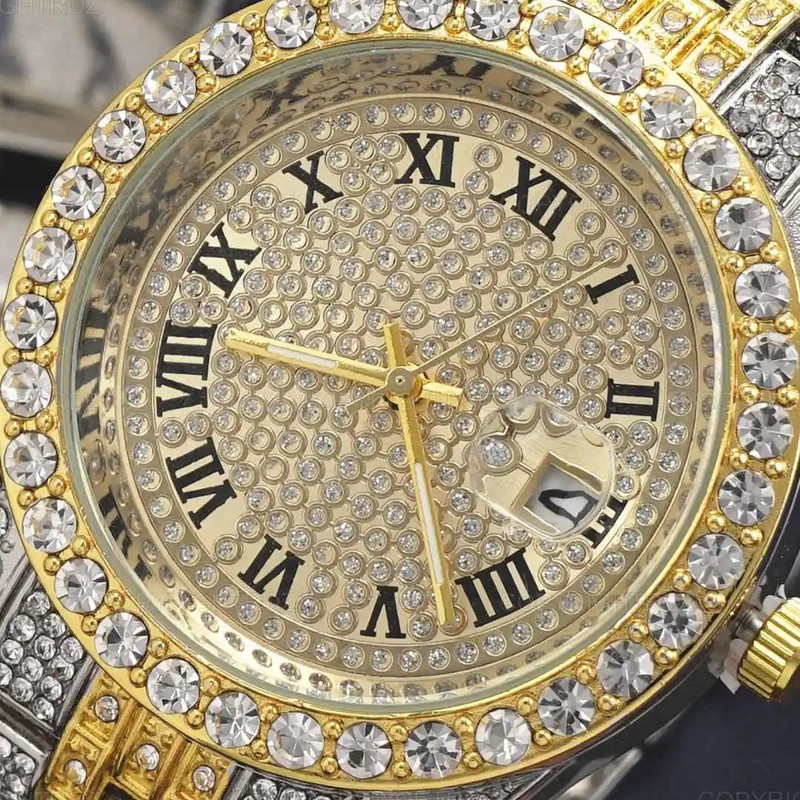 ساعت مچی عقربهای مردانه مدل فول نگین دیت جاست ساعت مچی عقربهای مردانه مدل فول نگین دیت جاست