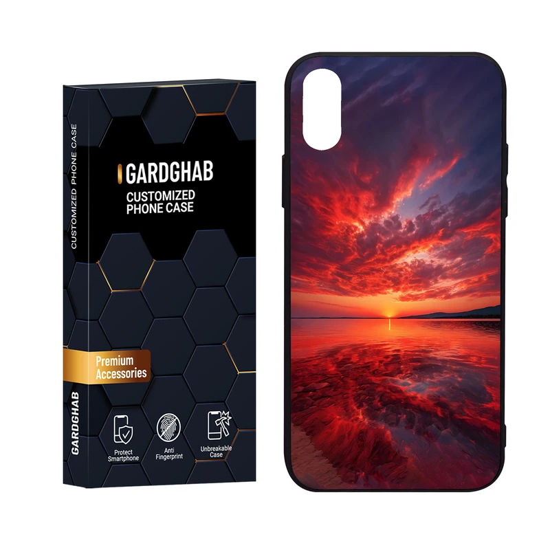 کاور گارد قاب مدل طبیعت مناسب برای گوشی موبایل اپل iPhone X/Xs