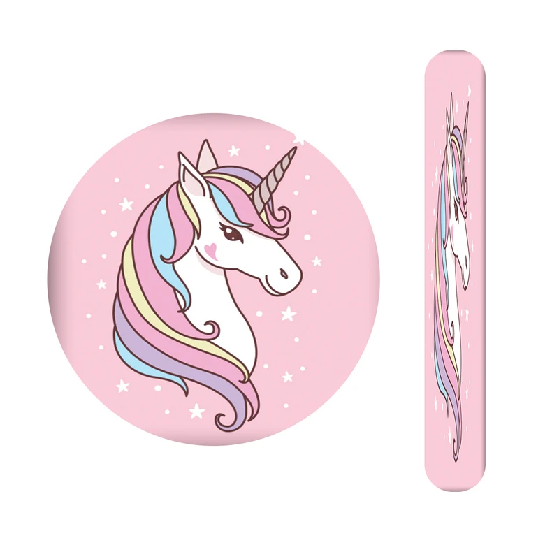 آینه آرایشی جیبی مدل تک شاخ کد 564  به همراه سوهان ناخن