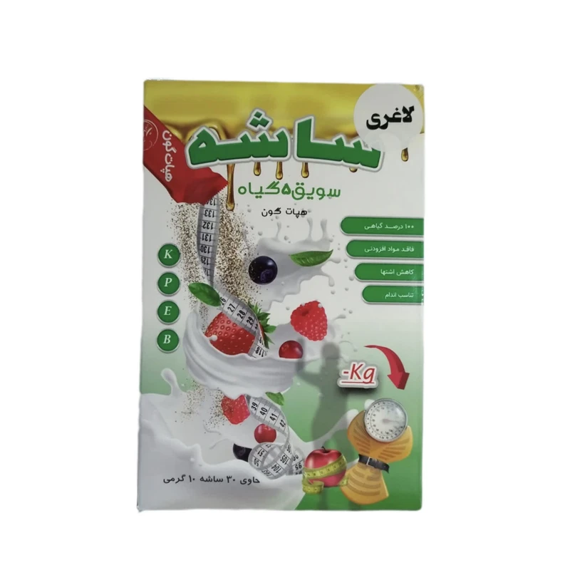 سویق لاغری بدون طعم هپات گون - ۱۰ گرم بسته ۳۰ عددی مناسب برای سنین ۵ سال به بالا