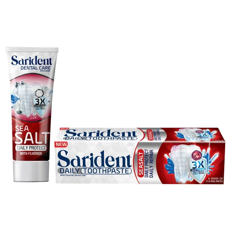 عکس شماره 2 : خمیردندان نمک دریایی ساریدنت مدل بدون فلوراید وزن ۱۰۰ گرم