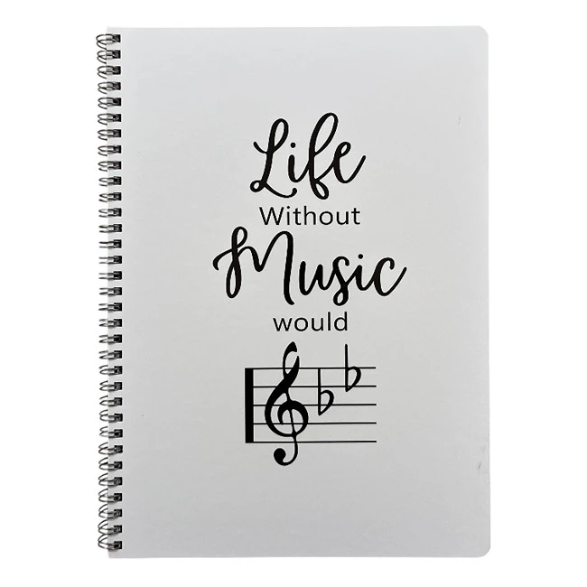 دفتر نت موسیقی 50 برگ مدل لانگو کد 02