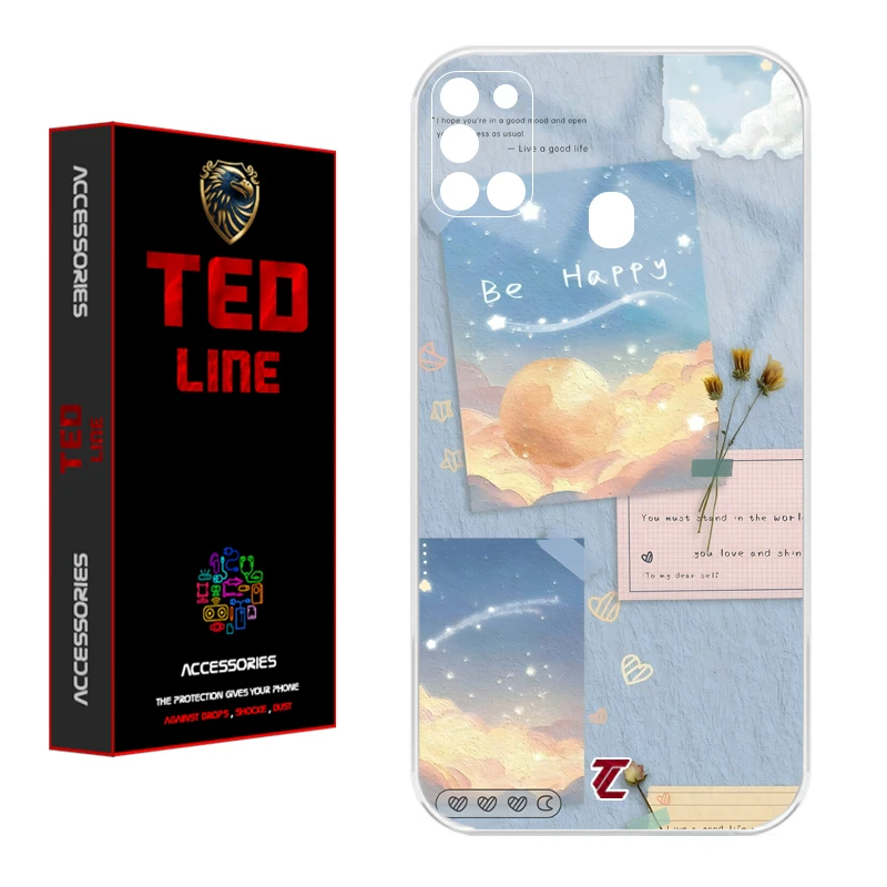 کاور تد لاین طرح کلاژ هنری کد 1127 مناسب برای گوشی موبایل سامسونگ Galaxy A21S