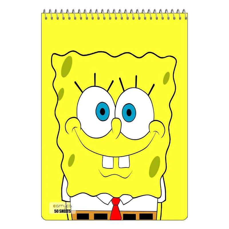 دفتر نقاشی 50 برگ سیمی کارنیکا طرح باب اسفنجی spong bob کد 94296