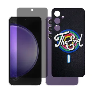Glass Together model Privacy Screen Protector Suitable for Samsung Galaxy A55 Mobile Phone with Back cover sticker