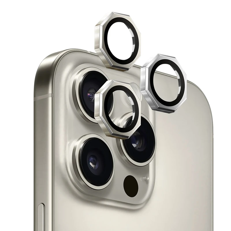 محافظ لنز دوربین شیشه‌ای مدل Octagonal مناسب برای گوشی موبایل اپل iPhone 14 Pro Max