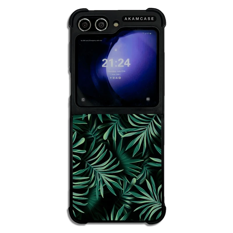 کاور آکام مدل AMCWSGZFLIP5-LEAVES15 مناسب برای گوشی موبایل سامسونگ Galaxy Z Flip 5