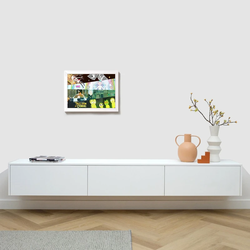 تابلو مدل سریال ریک و مورتی rick and morty W402