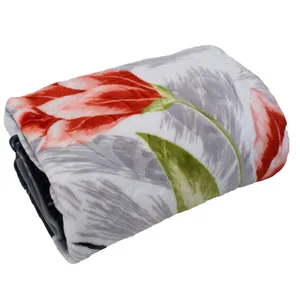 پتوی گلبافت مدل برتر طرح گل لاله سایز 160x220 سانتی متر