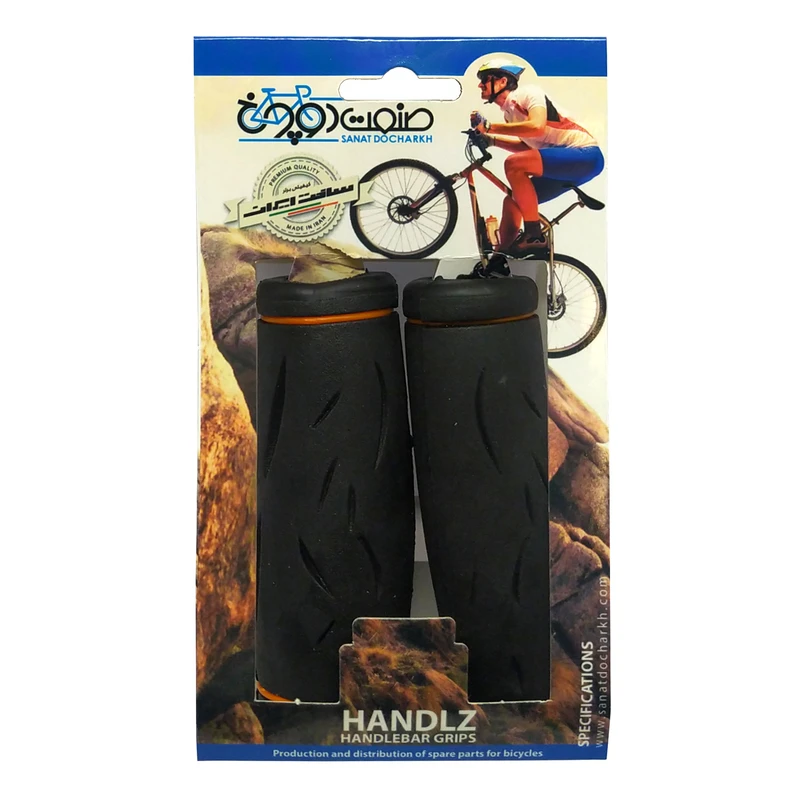 عکس شماره 2 : گریپ دسته دوچرخه صنعت دوچرخ کد am69 بسته ۲ عددی