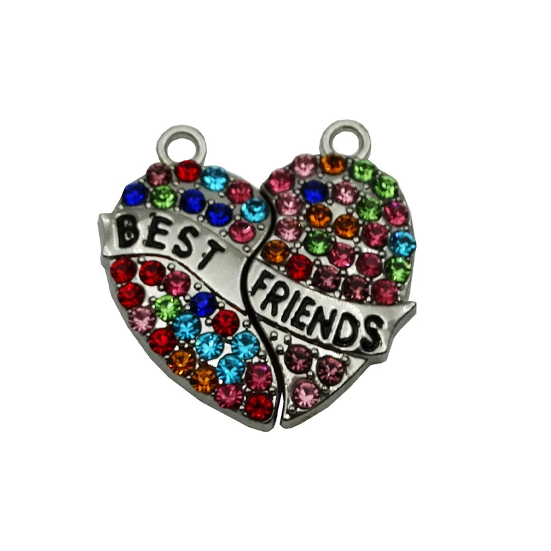 آویز گردنبند زنانه طرح Best Friends کد 1078 مجموعه 2 عددی