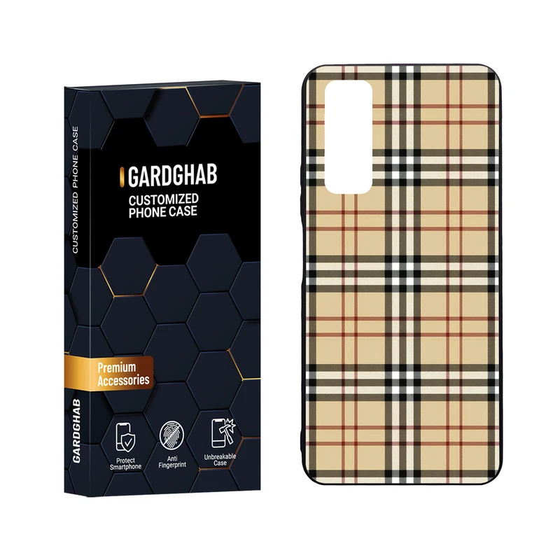  کاور گارد قاب مدل دور ژله ای پشت گلس ساده مناسب برای گوشی موبایل هوآوی Y7a