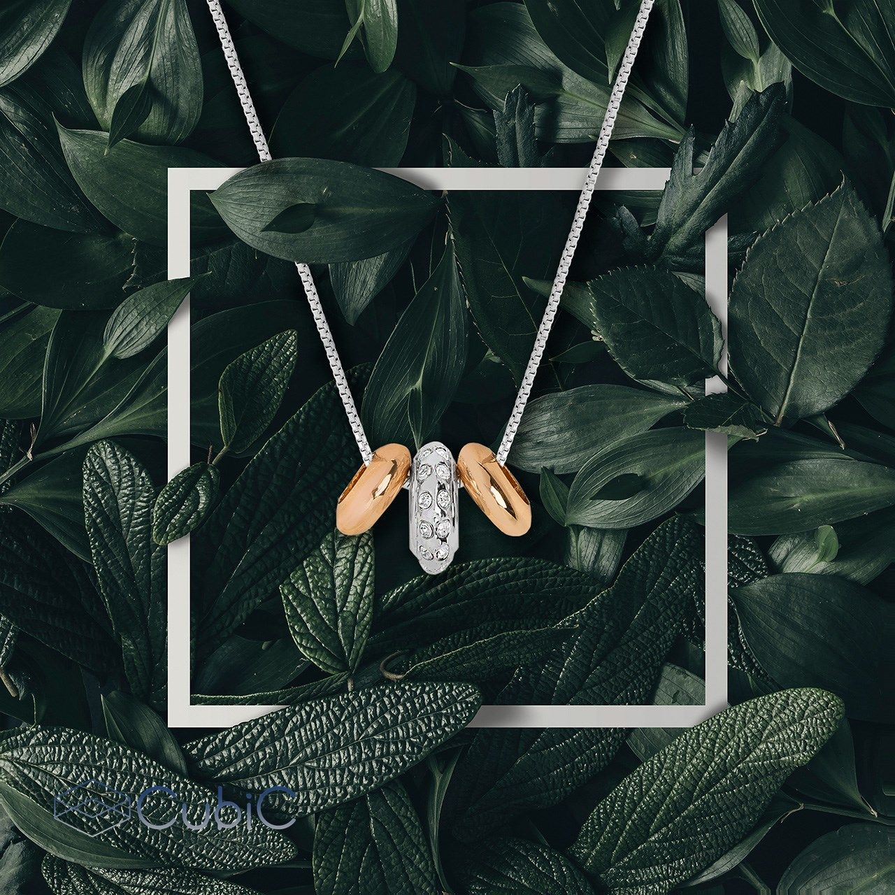 گردنبند زنانه کوبیک مدل QN-33772