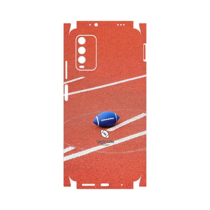 برچسب پوششی ماهوت مدل Rugby football-FullSkin مناسب برای گوشی موبایل شیائومی Redmi Note 9 4G