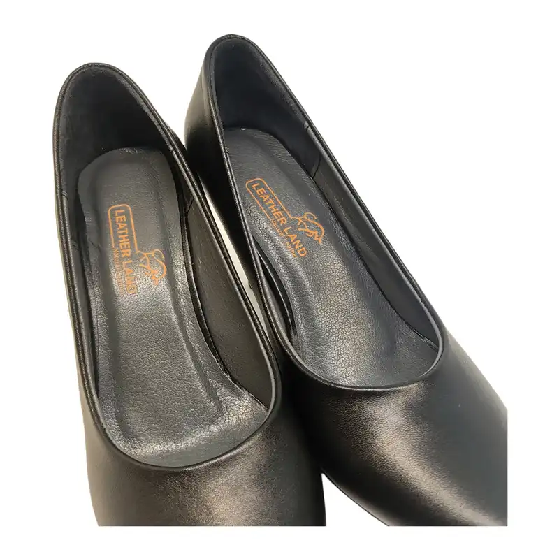 کفش زنانه سرزمین چرم مدل 1530 رنگ مشکی