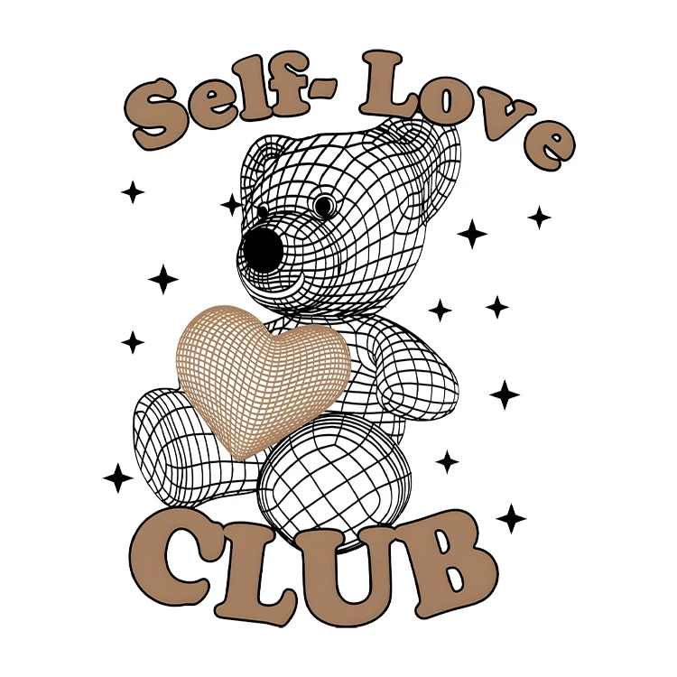 استیکر پارچه و لباس پاد آفرین مدل کارتونی طرح خرس تدی کد S3546