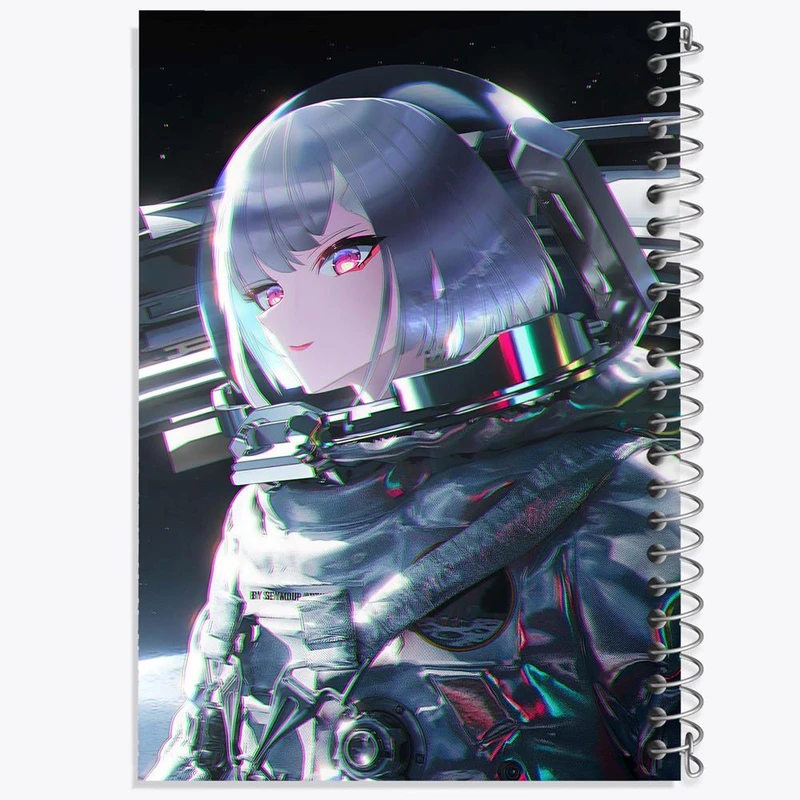 دفتر لیست خرید 50 برگ خندالو طرح لوسی انیمه سایبر پانک Cyberpunk کد 22435