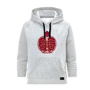 هودی زنانه مدل شب یلدا کد B124 رنگ طوسی