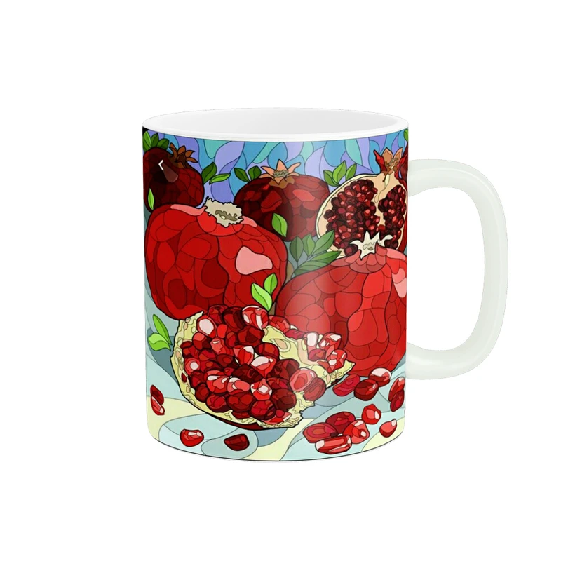 ماگ پادآفرین مدل یلدا شب چله طرح انار کد p1888