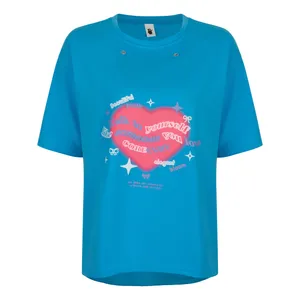 تی شرت اورسایز آستین کوتاه  زنانه مدل B-Heart