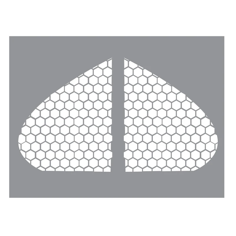 برچسب شیشه مدل لانه زنبوری ZANBOR_W مناسب برای کوییک بسته 2 عددی