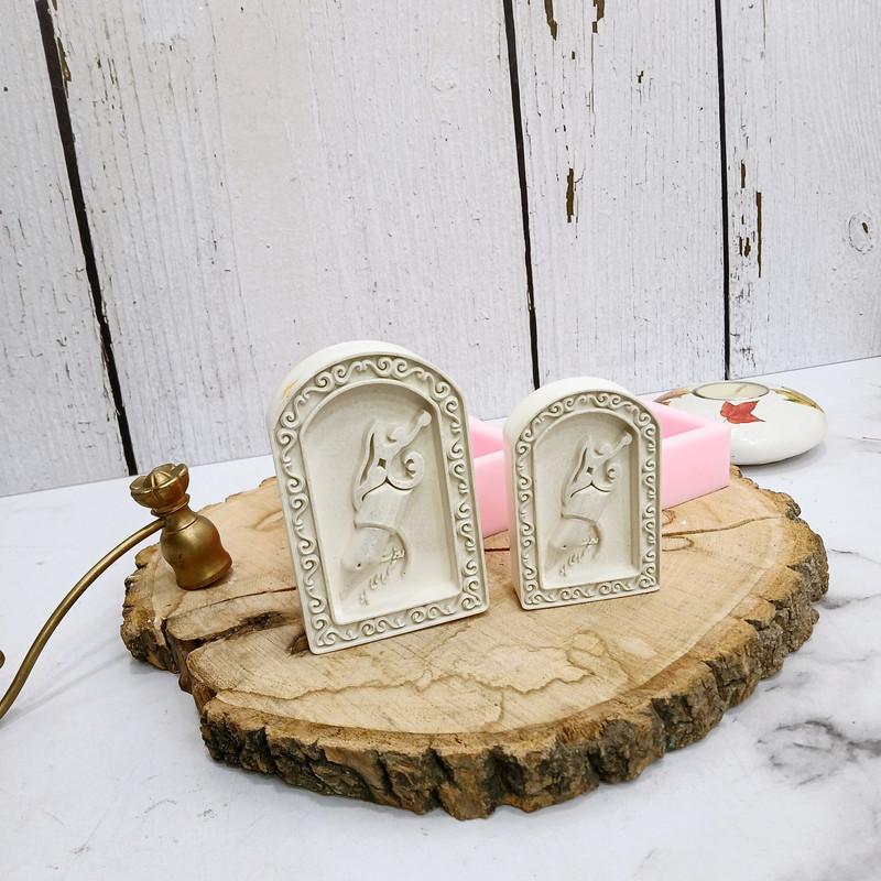 قالب شمع مدل طاق طرح معلم بسته 2 عددی