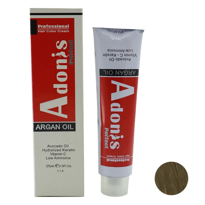 رنگ مو آدونیس پرفکت شماره M8-9.2 حجم 125 میلی لیتر رنگ بلوند زیتونی خیلی روشن
