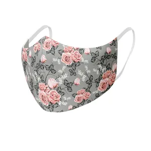 ماسک پارچه‌ ای راویتا طرح گل مدل 1012