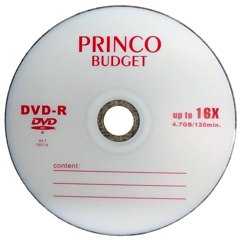 دی وی دی خام پرینکو مدل  DVD-R بسته 100 عددی 
