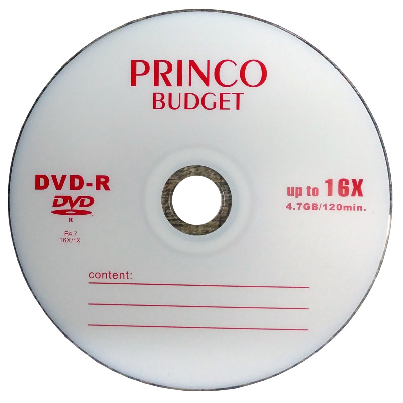 دی وی دی خام پرینکو مدل DVD-R بسته 100 عددی 