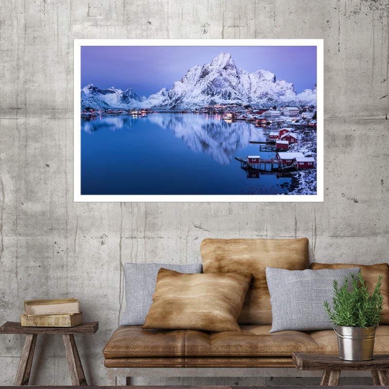 تابلو نوری بکلیت طرح جزایر رینه لوفوتن مدل W-MO1527