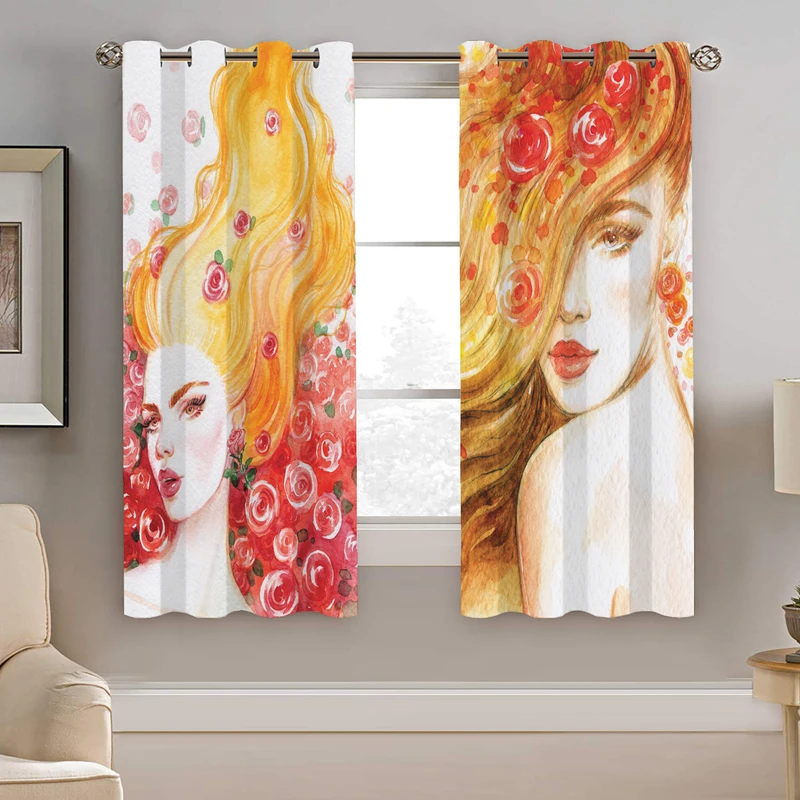 پرده نیروانا طرح چهره  مدل مخمل کد 4692 سایز 140×200 سانتی متر