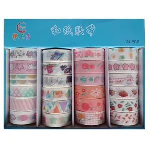 چسب کاغذی مدل واشی کد C11 عرض 1.5 سانتی متر بسته 24 عددی