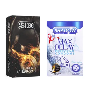  کاندوم سیکس مدل Super Largo بسته 12 عددی به همراه کاندوم شادو مدل Max Delay بسته 12 عددی