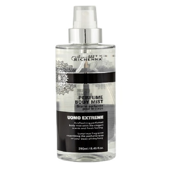 بادی میست مردانه ریچنا مدل  UOMO EXTREME حجم 250 میلی لیتر